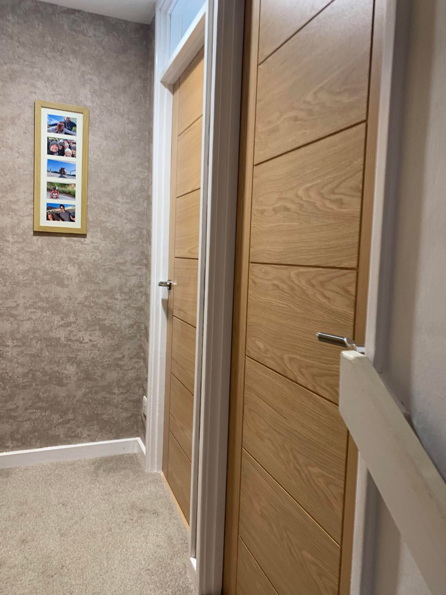 Oak internal door fitting (5)