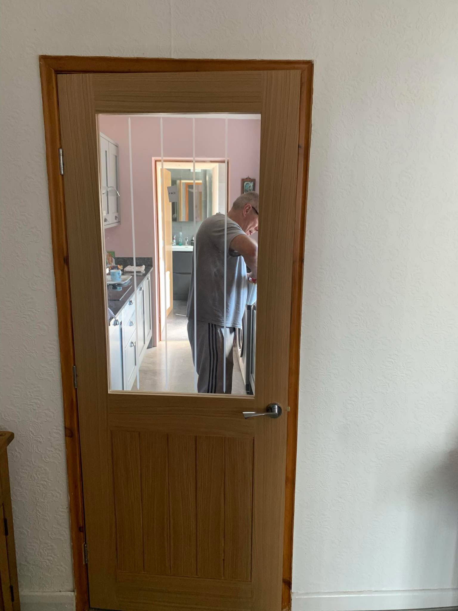 Oak internal door fitting (7)
