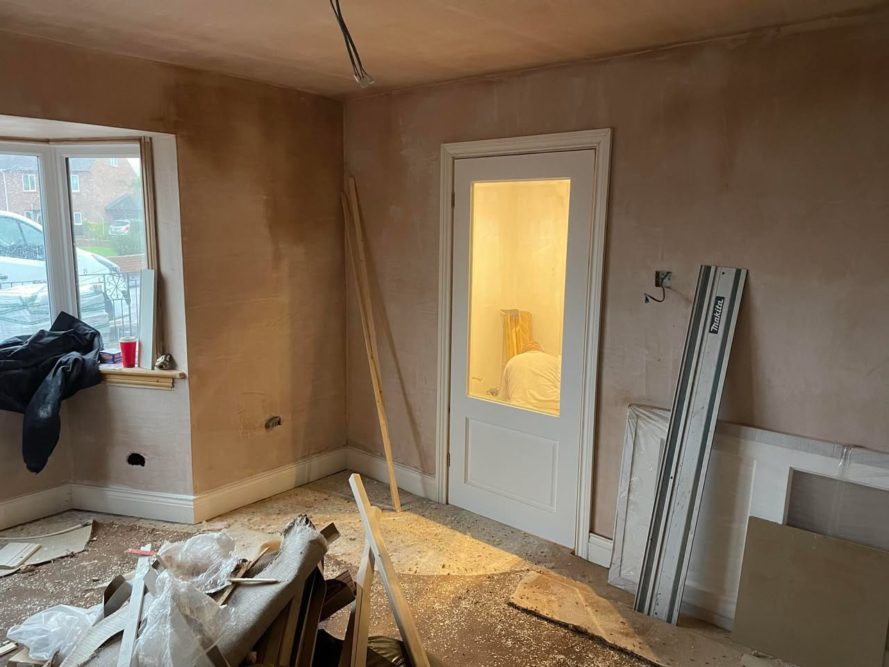 Oak internal door fitting (11)