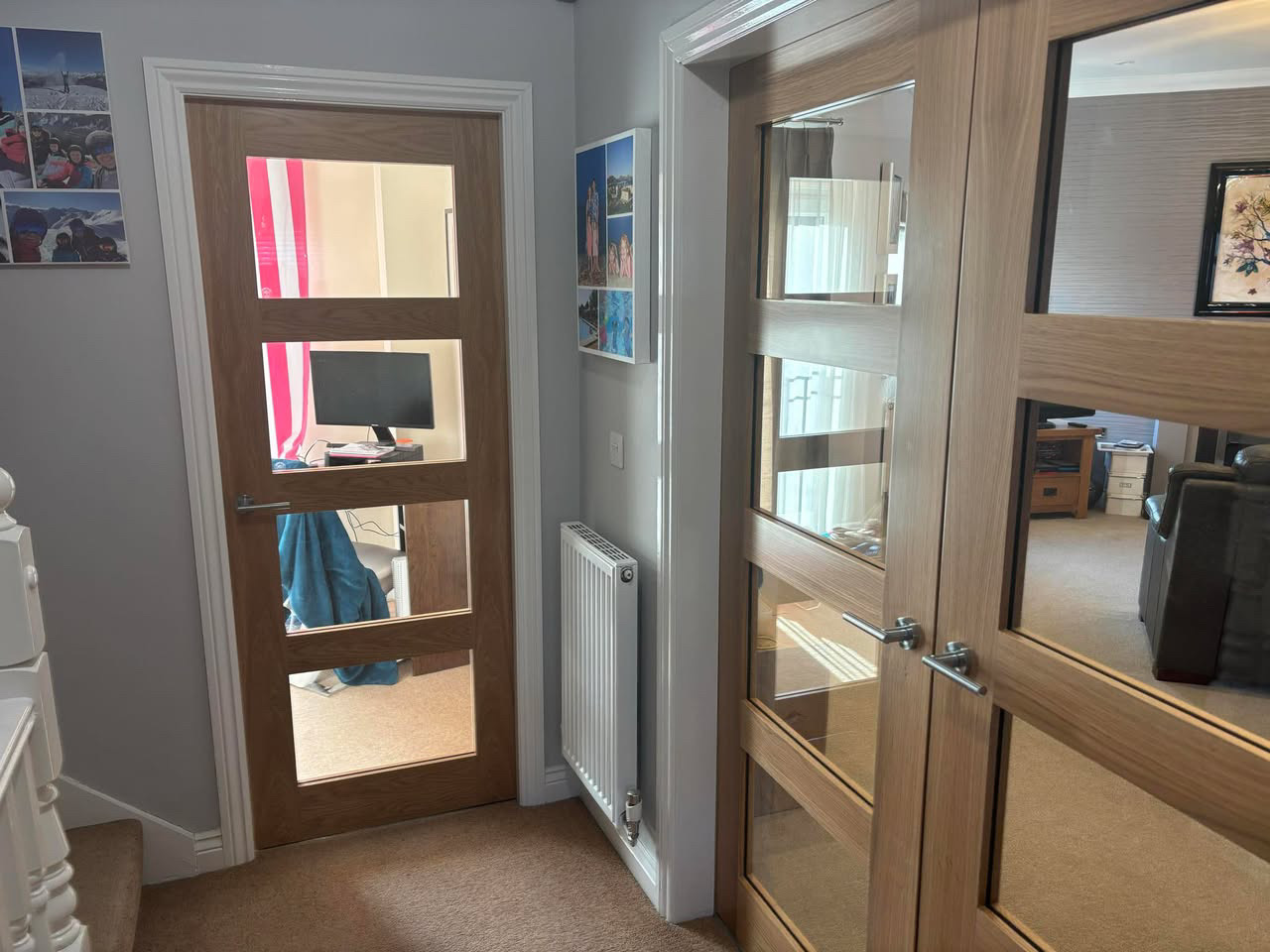 Oak internal door fitting (32)