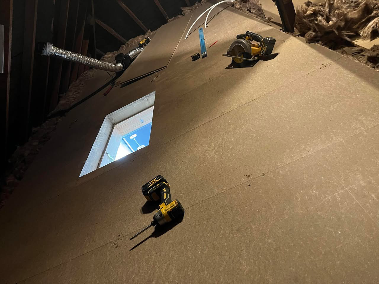 Loft boarding and ladder installation (6)