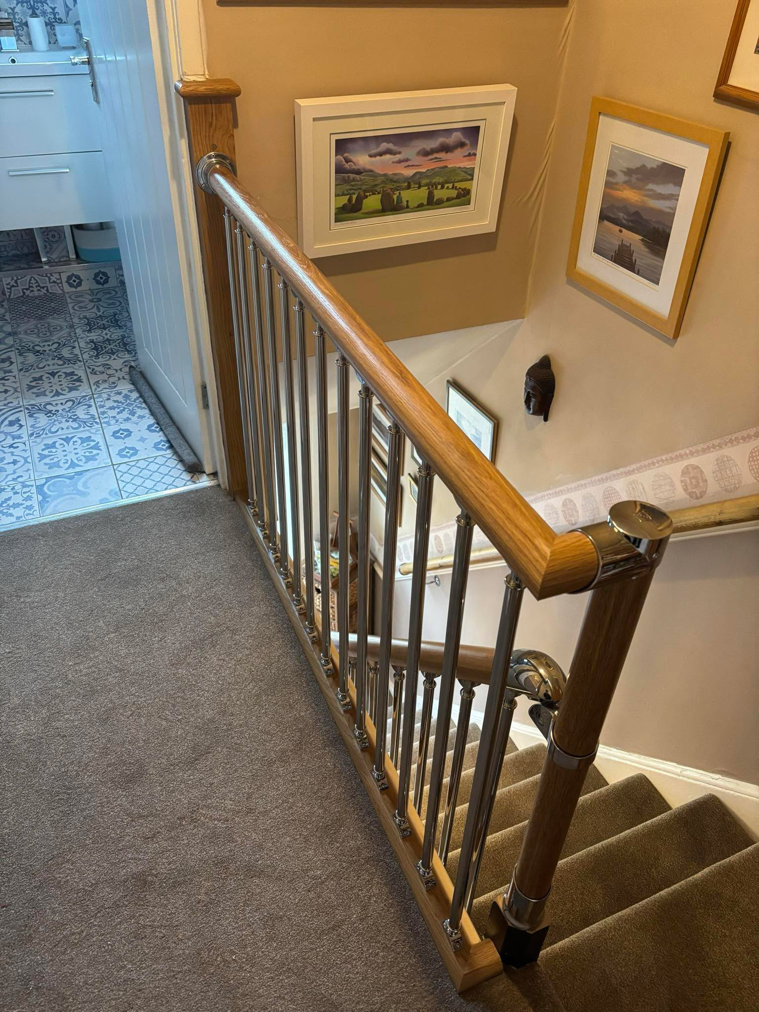 Pine newel staircase (6)